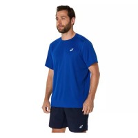 Asics Core SS Top T-Shirt Bleu Electrique  Offre - Pas cher