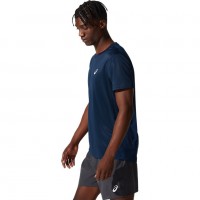 Camiseta Asics Core Top Azul Francia  Offre - Pas cher