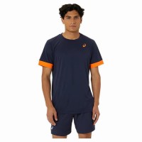Asics Court Midnight Blue Orange T-Shirt  Offer + Cheap