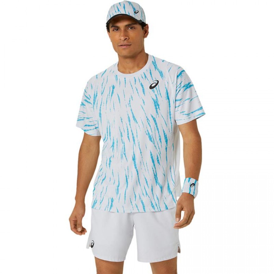 Asics Game Glossy White T-Shirt  Offer + Cheap