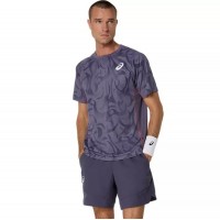 Camiseta Asics Game SS Top Gris Purpura  Offre - Pas cher
