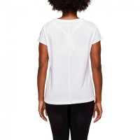 Camiseta Asics Graphic Glossy White para Mulheres  Oferta + Barato