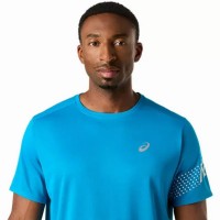 Camiseta Asics Icon SS Top Azul Blanco Crema
