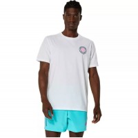 Camiseta Asics Padel Court Graphic SS Top Branca  Oferta + Barato