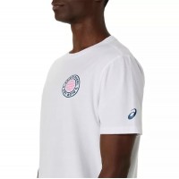 Camiseta Asics Padel Court Graphic SS Top Branca  Oferta + Barato