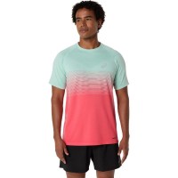 Camiseta Asics Haut SS sans couture Corail Verde  Offre - Pas cher