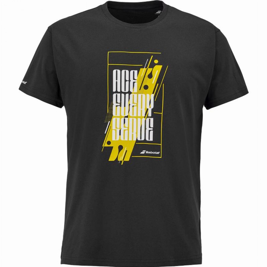 Message de l?exercice Camiseta Babolat Negro