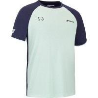 Babolat Juan Lebron T-Shirt Vert Bleu  Offre - Pas cher