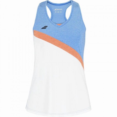 Camiseta Babolat gioca Blanco Azul Junior