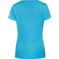 Camiseta Babolat Toca Capsleeve Azul Cian Mujer