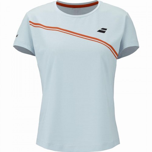 Camiseta Babolat Toca Capsleeve Azul Claro Mujer