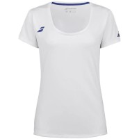 Camiseta Babolat giocano Capsleeve Blanco Azul Junior