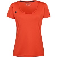 Camiseta Babolat Joga Capsleeve Rojo Naranja Mujer