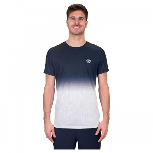 T-shirt Bidi Badu Crew Gradiant Bleu Fonce Blanc T-shirt Bidi Badu Crew Gradiant Bleu Fonce Blanc