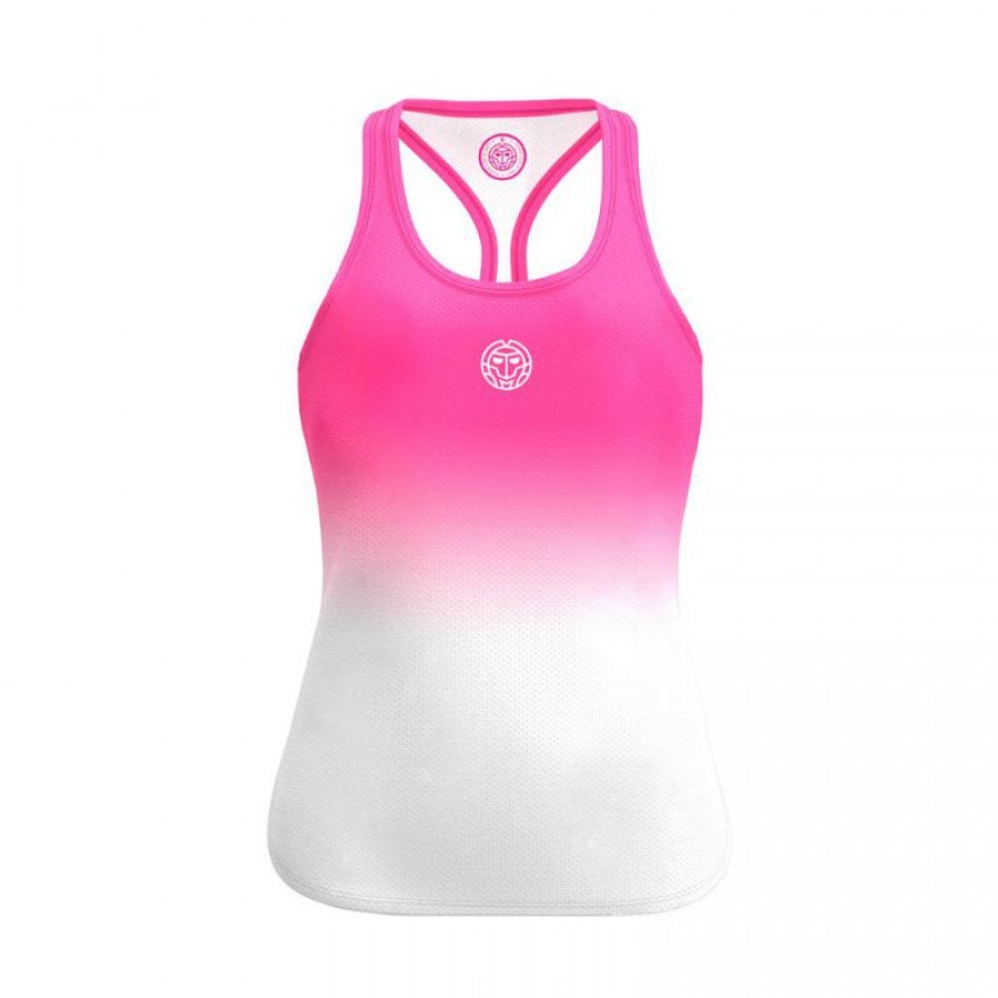 Bidi Badu Crew Gradiant Rosa Branco T-Shirt Feminina  Oferta + Barato
