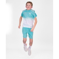 Camiseta Bidi Badu Crew Gradiant Aqua Blanco Junior  Oferta + Barato