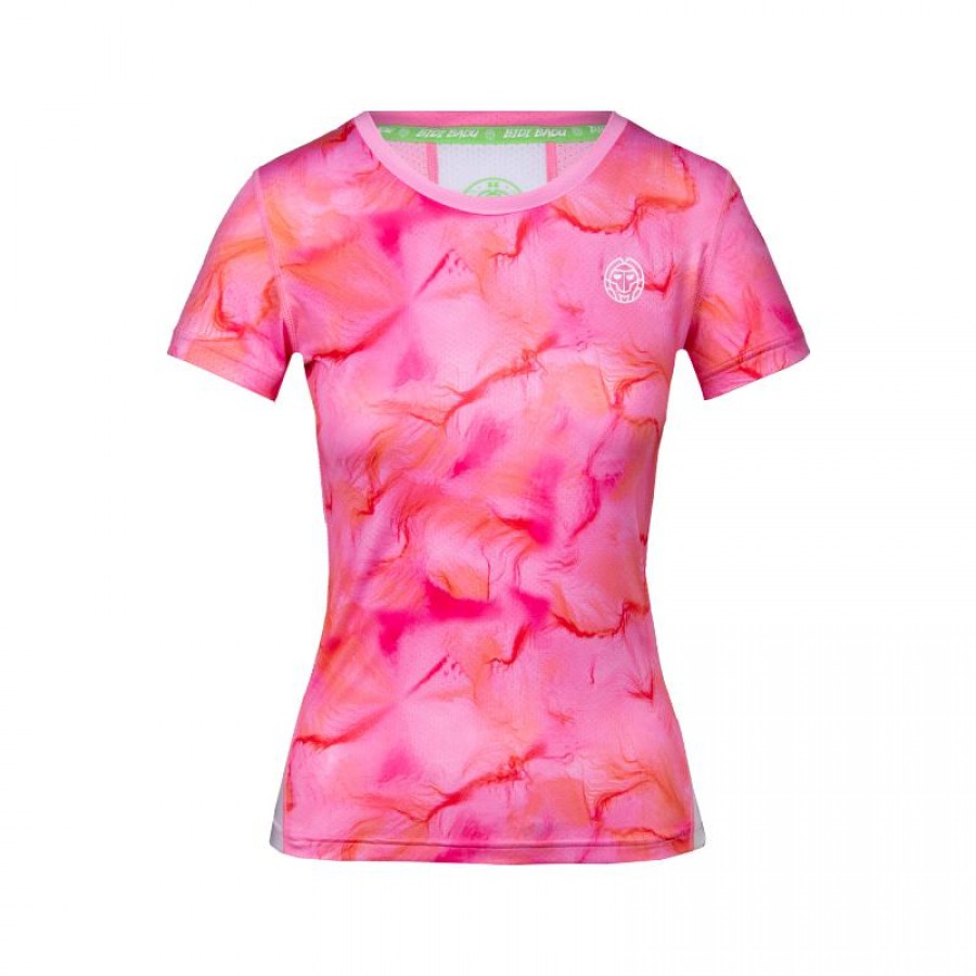 Bidi Badu Eve Pink White T-Shirt  PADELPOINT Bidi Badu Eve Pink White T-Shirt