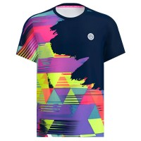 Bidi Badu Kaleido T-shirt bleu fonce melange  Offre - Pas cher
