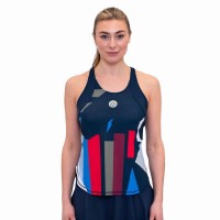 Bidi Badu New York Bleu Fonce Rouge T-Shirt Femme  Offre - Pas cher