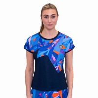 Camiseta Feminina Bidi Badu Spike Capsleeve Azul Escuro  Oferta + Barato