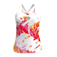 Camiseta Bidi Badu Tirantes Wild Arts Blanco Mix Mujer  Oferta + Barato
