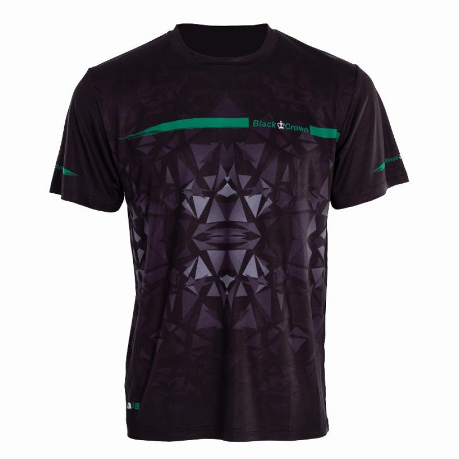 Camiseta Black Crown Atlanta Negro Verde  Oferta + Barato
