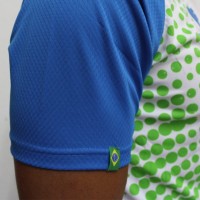Brésil Eitor Bleu Blanc T-Shirt - Barata Oferta Outlet