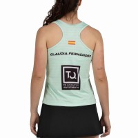 Bullpadel Claudia Fernandez Premier Padel Adies T-Shirt Vert Eau  Offre - Pas cher