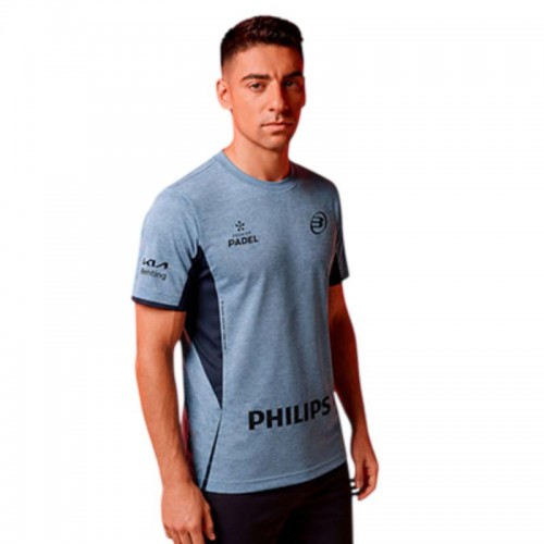Camiseta Bullpadel Di Nenno Mensa 26I Azul Acero Vigore