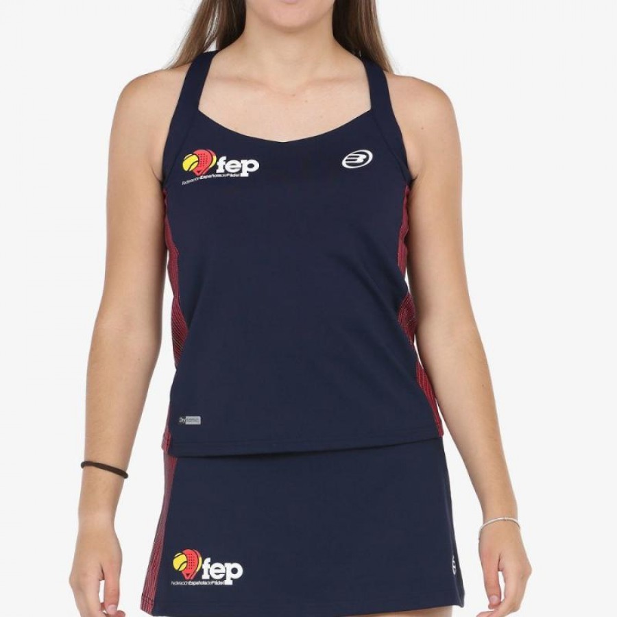 T-shirt Bullpadel FEP Exima Azul Marinho   Oferta + Barato
