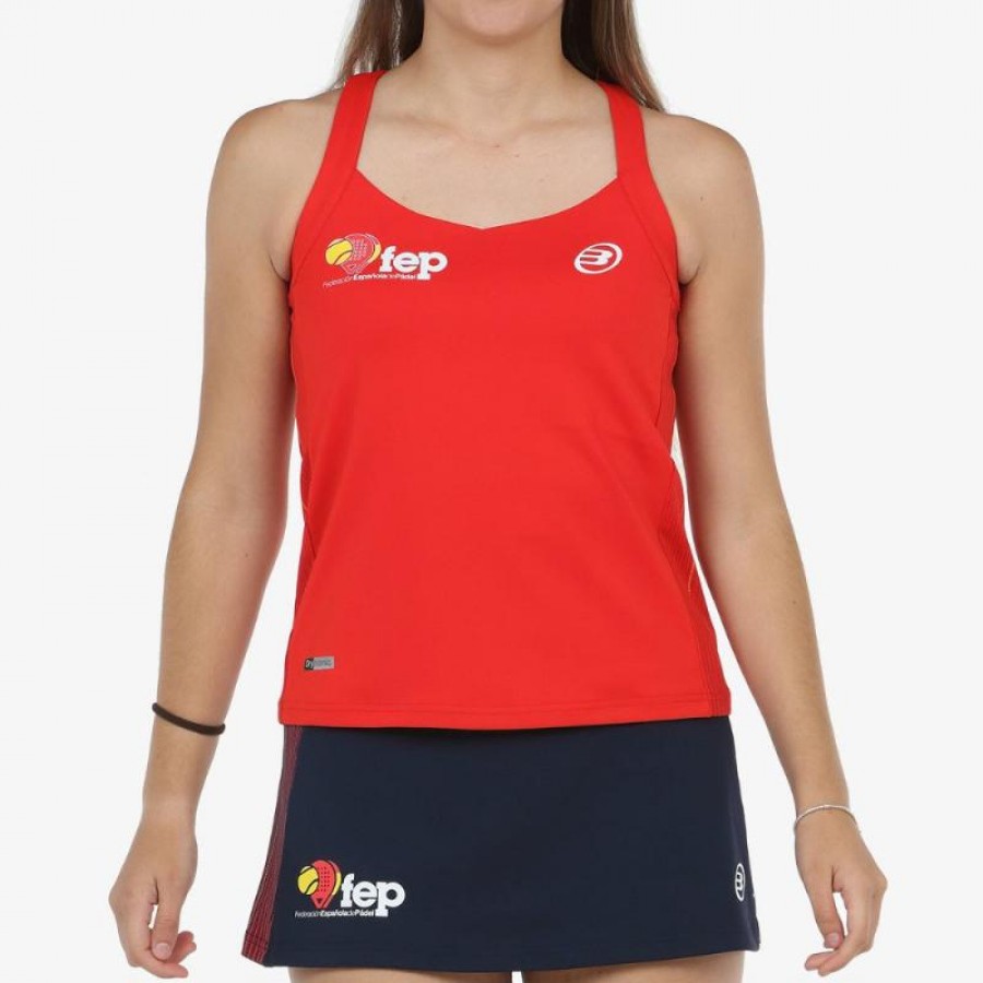 Camiseta Bullpadel FEP Exima Rojo  Oferta + Barato