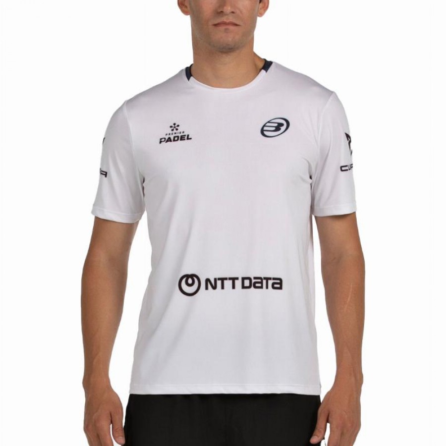 Bullpadel Juan Tello Premier Padel Lili T-Shirt Blanc  Offre - Pas cher
