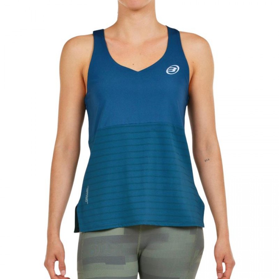 Camiseta Bullpadel Oza Azul Noche Bicolor  Oferta + Barato