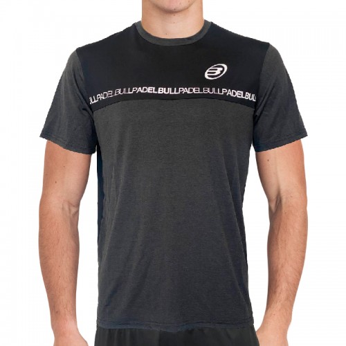 Camiseta Bullpadel Rebel Antracita Bicolor Camiseta Bullpadel Rebel Antracita Bicolor