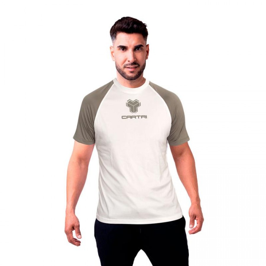 Camiseta Cartri Match Blanco Gris  Oferta + Barato