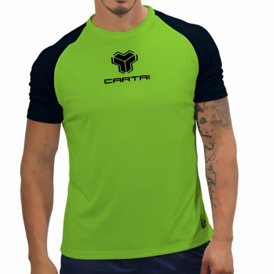 T-shirt junior Cartri Match Vert Noir  Offre - Pas cher