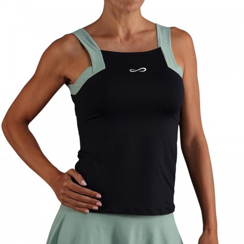 Camiseta Endless Breeze Negro Verde Forest Camiseta Endless Breeze Negro Verde Forest