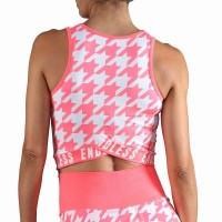 Camiseta Endless Chill Coral Houndstooth