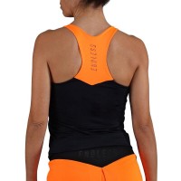 T-shirt noir orange diamant sans fin  Offre - Pas cher