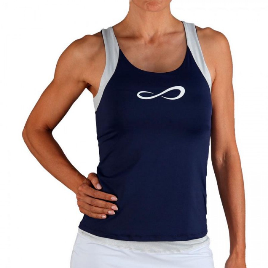 Camiseta Endless Race Azul Marino Plata  Oferta + Barato
