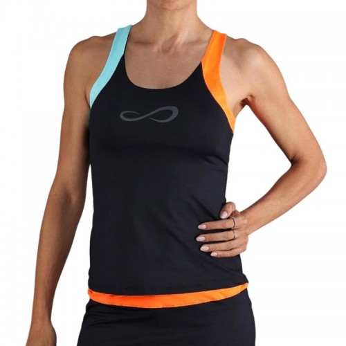 Camiseta Endless Race Negro Naranja Camiseta Endless Race Negro Naranja