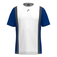 Head Club 25 Tech White Blue Royal Junior T-Shirt  Offer + Cheap