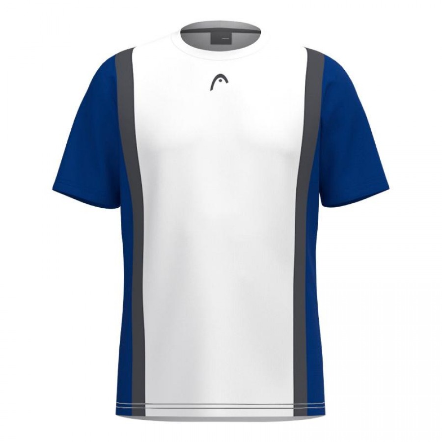 Head Club 25 Tech White Blue Royal Junior T-Shirt  Offer + Cheap