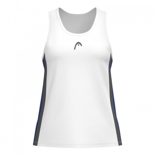 Camiseta Head Club 25 Tech Blanco Azul Royal Mujer Camiseta Head Club 25 Tech Blanco Azul Royal Mujer