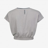 Cabeca Crop Top Azul Marinho T-Shirt Mulheres  Oferta + Barato