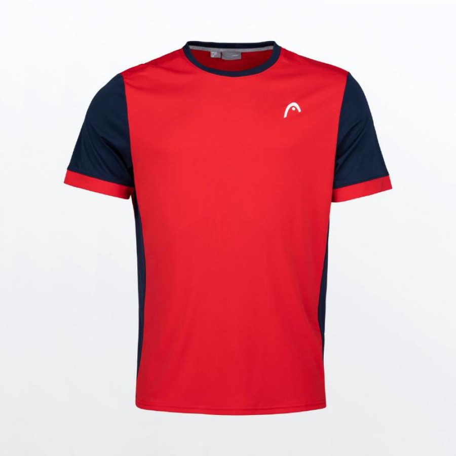 Camiseta Head Davies Rojo  Oferta + Barato