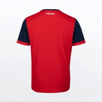 Camiseta Head Davies Rojo  Oferta + Barato
