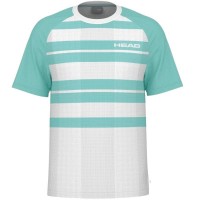 Camiseta Head Performance Imprimé Aqua  Offre - Pas cher