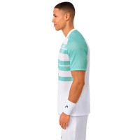 Camiseta Head Performance Imprimé Aqua  Offre - Pas cher