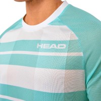 Camiseta Head Performance Imprimé Aqua  Offre - Pas cher